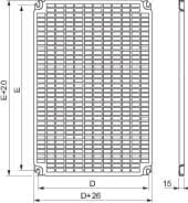 SE Плата перфорированная 1000х750 NSYPMR107 — миниатюра 2