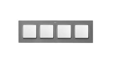 Simon S82 Concept Матовый серый, Рамка 4-я 8200647-092