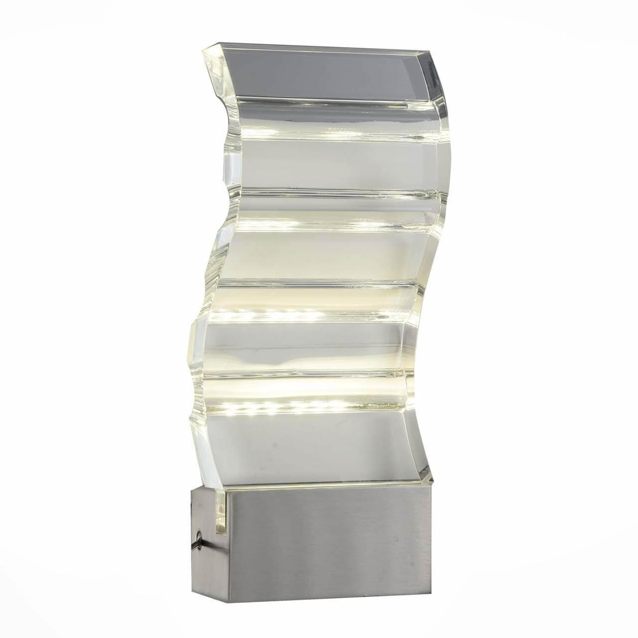 ST LUCE SL580.701.01 Светильник настенный  Хром/Прозрачный LED 1*6W — миниатюра 1