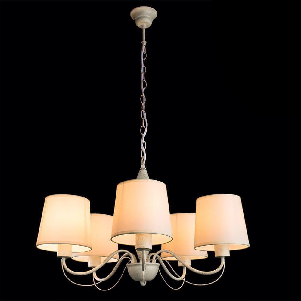 Arte Lamp Orlean Белая Люстра 40W E27 A9310LM-5WG — миниатюра 6