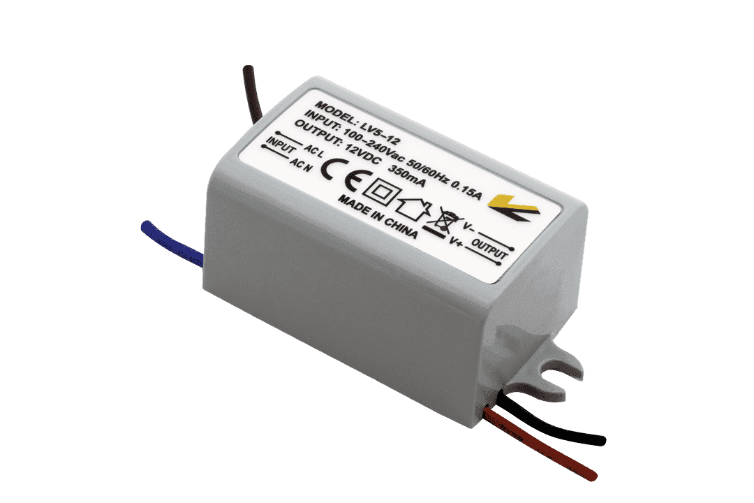 SWG Блок Питания для ленты IP 67 пластик 5 W, 12V LV-5-12