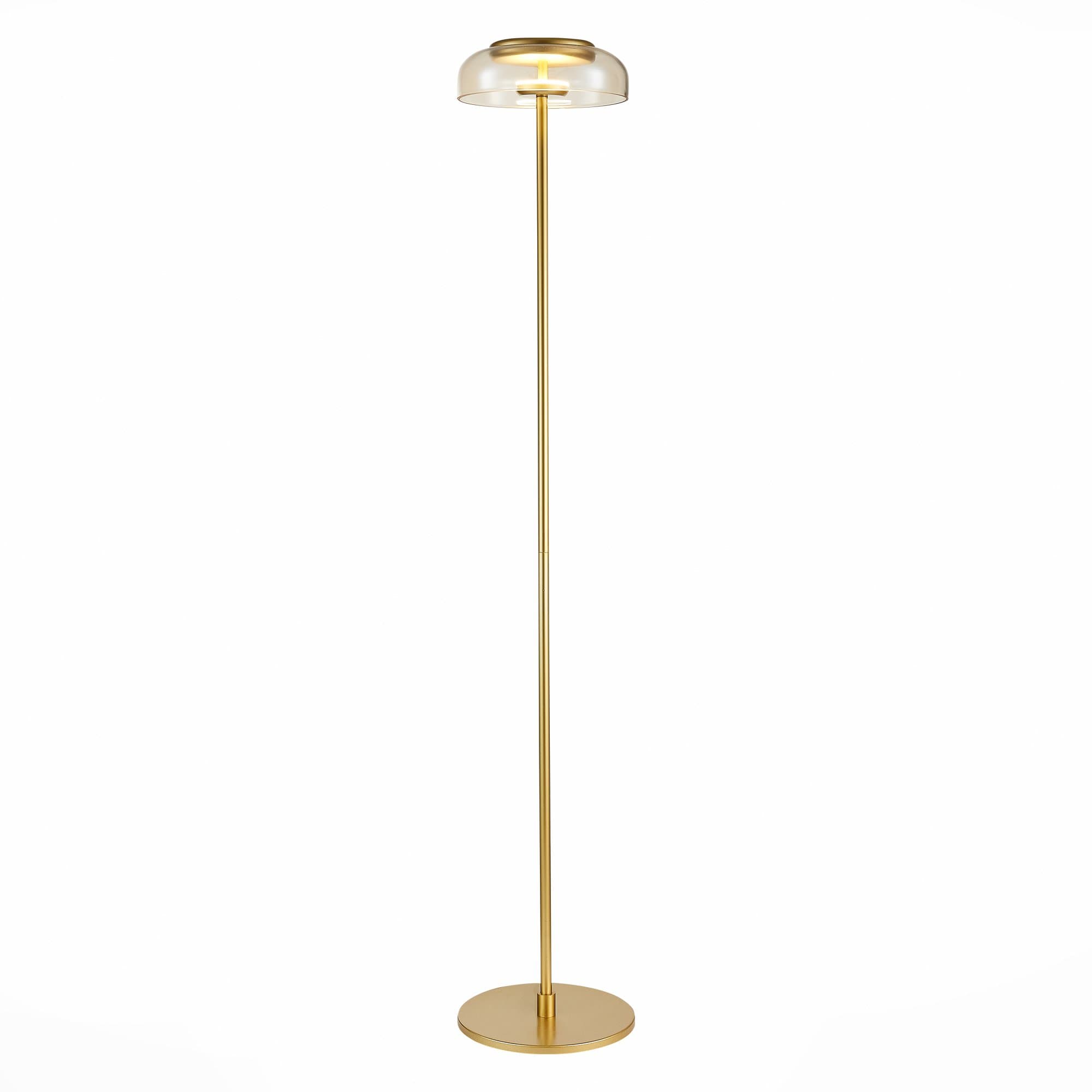 ST LUCE  SL6002.205.01 Торшер Золотистый/Янтарный LED 1*7W 4000K