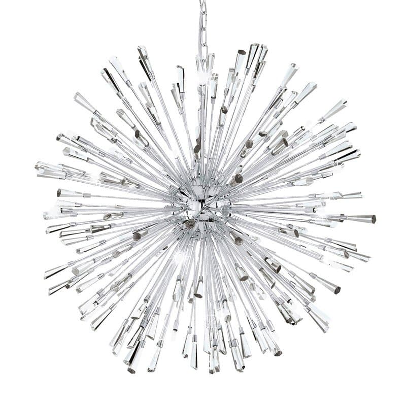 Eglo Подвес LED VIVALDO 1, 21х1,2W(G4), Ø680, H1490, сталь, хром/хрусталь, прозрачный 39261 — миниатюра 3