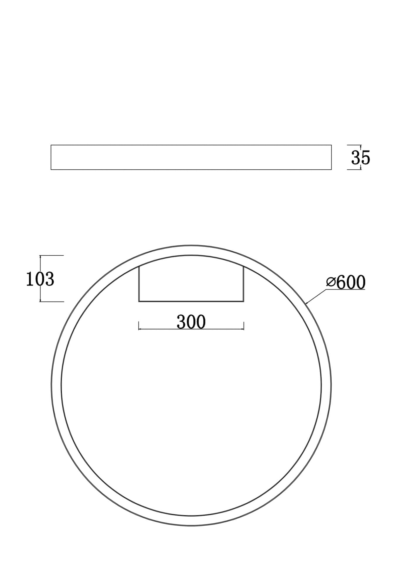 Maytoni Technical Rim Белый Потолочный светильник MOD058CL-L35W4K — миниатюра 3