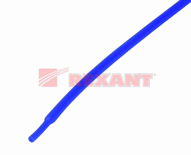 1.5 / 0.75 мм 1м термоусадка синяя Rexant 20-1505 — миниатюра 2