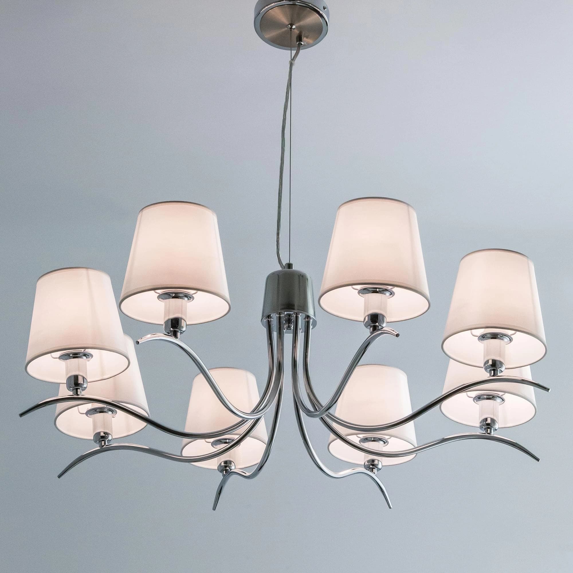 Citilux CL439181 Эмма Хром+Белый Светильник Люстра — миниатюра 7