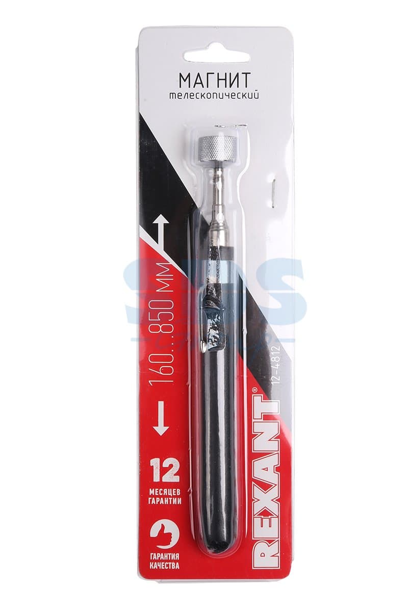 Магнит телескопический 160- 850 мм (удержание 2300 г) Rexant 12-4812 — миниатюра 2