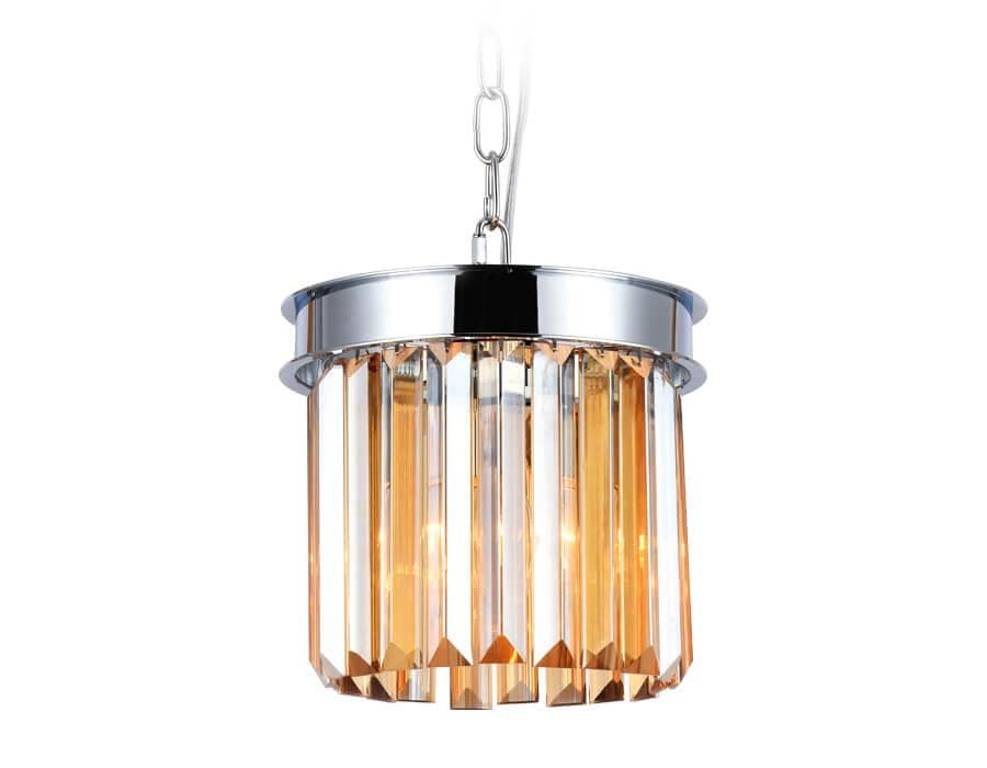 Ambrella Подвесной светильник с хрусталем TR5102 CH/TI хром/янтарь E14 max 40W D200*575 — миниатюра 2