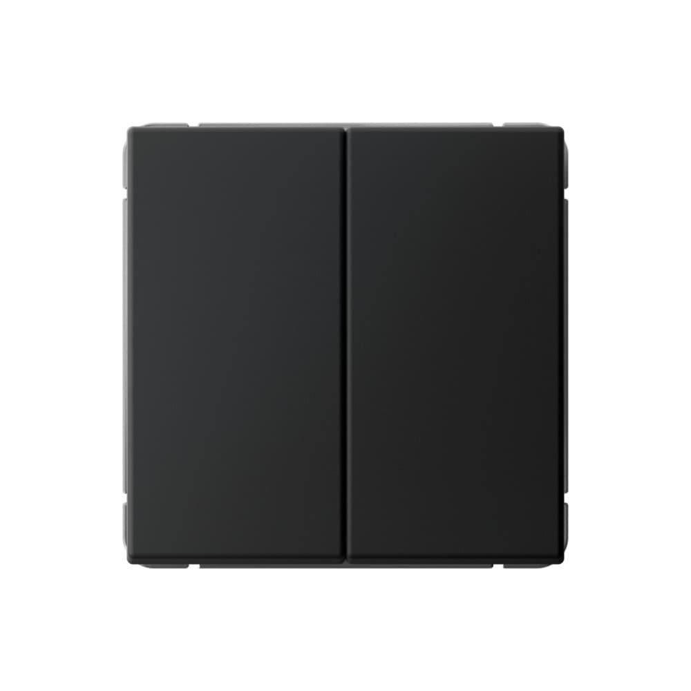 Systeme Electric ArtGallery Карбон Выключатель 2-клавишный кнопочный, сх.2, 10А, механизм
