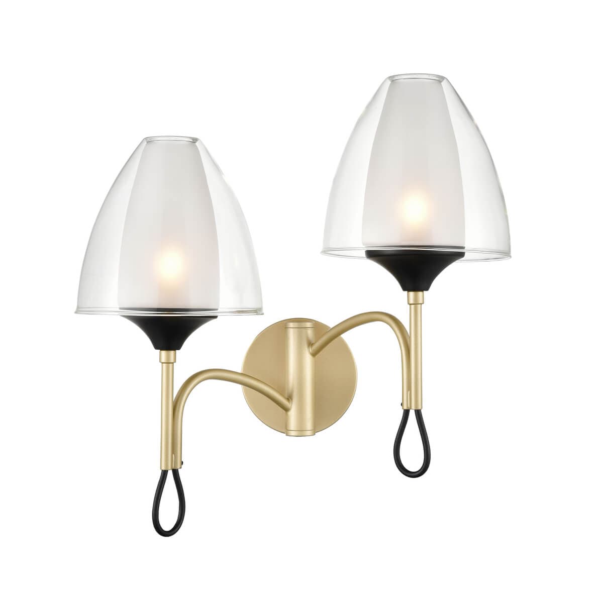 Vele Luce Oro Бра Modern L330*W220*H350 шампань, черный | champagne, black металл | metal VL5654W12