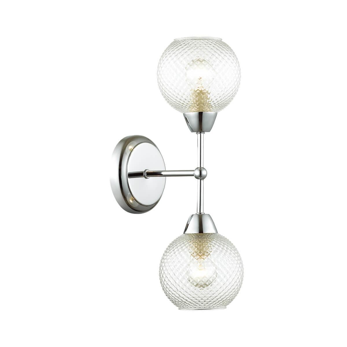Lumion 4438/2W LN20 049 хром, стекло Бра E14 2*40W 220V EVERLY — миниатюра 1