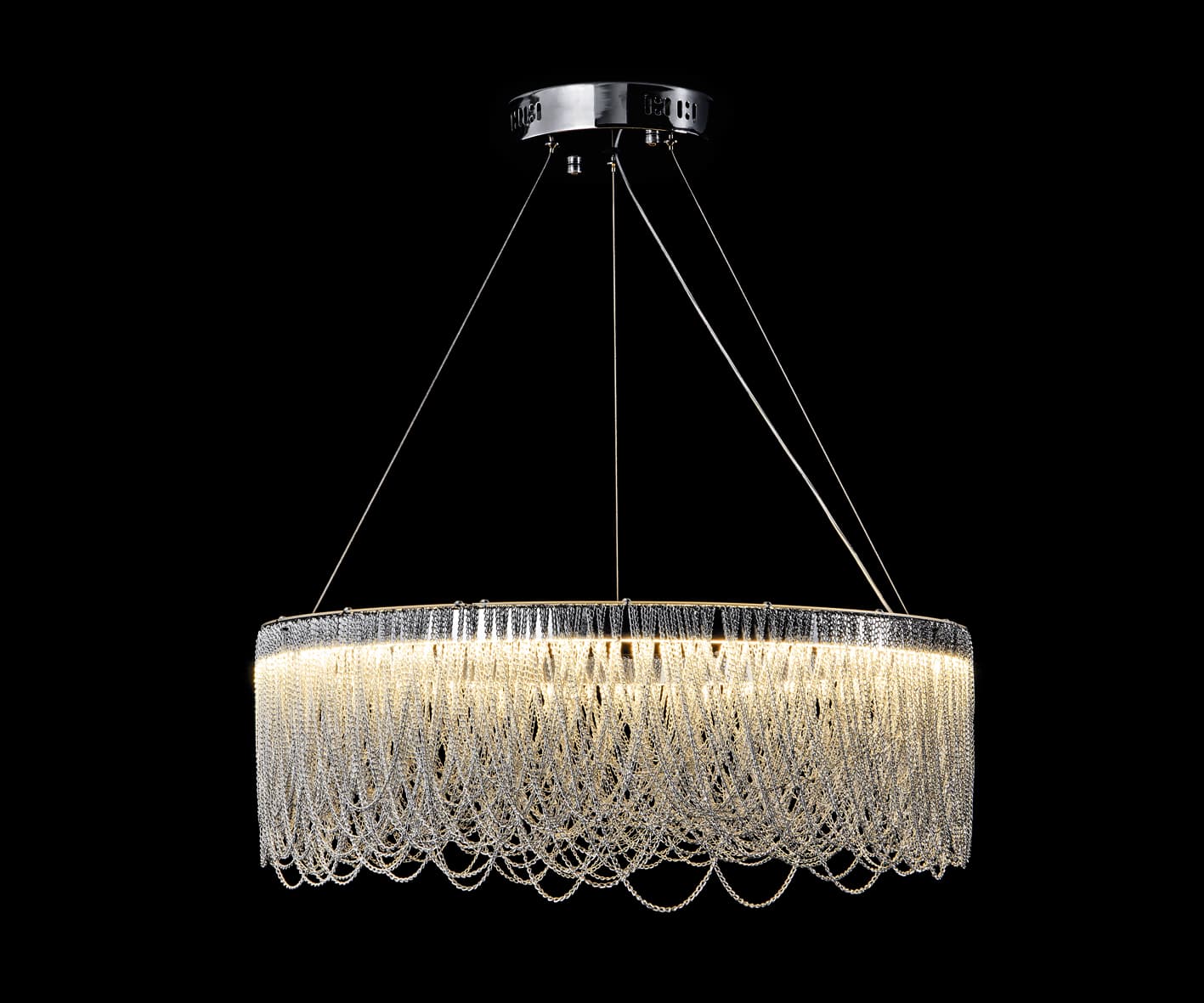 Kink Light 07671-60,02 Люстра Рикси хром d60 h142 Led 48W (3000K-6000K)