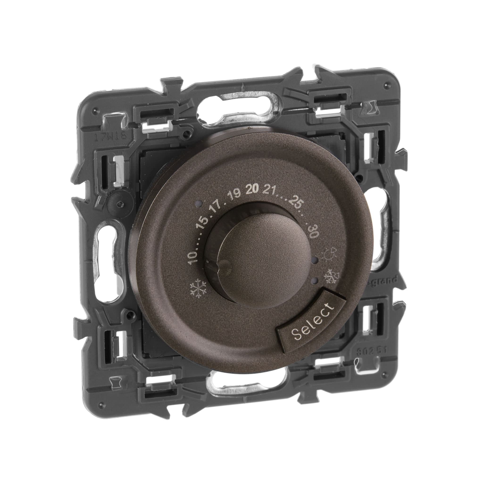 Legrand Celiane2 Графит Накладка термостата (мех. 67400) 067980 — миниатюра 4