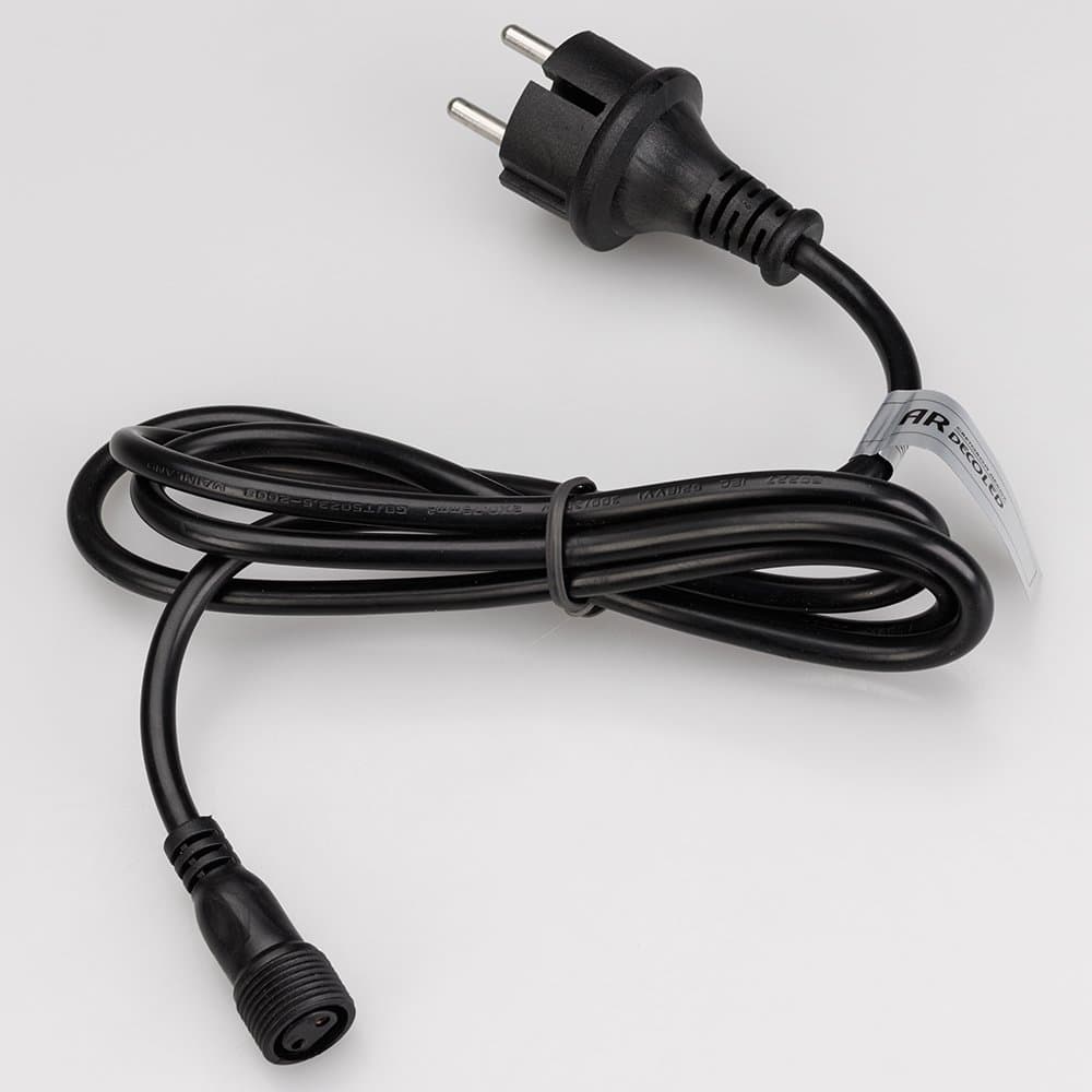 Arlight Шнур питания ARD-CLASSIC-BALL-LIVE-1.5M Black (230V, 1.6A) (Ardecoled, Закрытый) 025652 — миниатюра 2