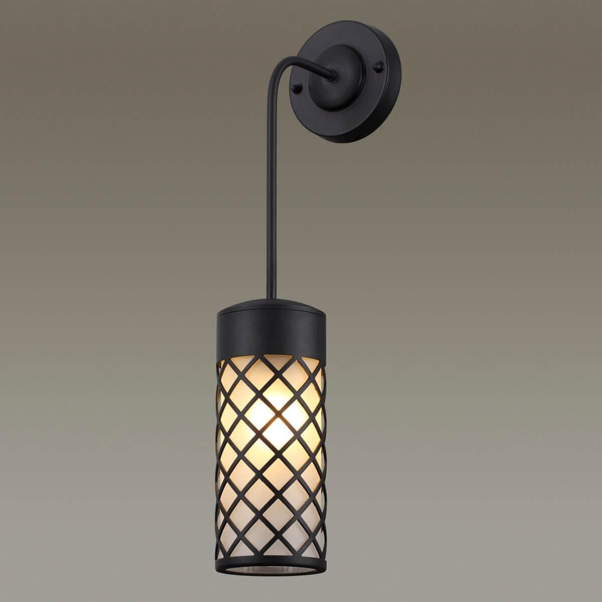 Odeon Light 4834/1W NATURE ODL21 567 черный/стекло Ландшафтный настенный светильник E27 1*60W IP44 DUNES — миниатюра 3