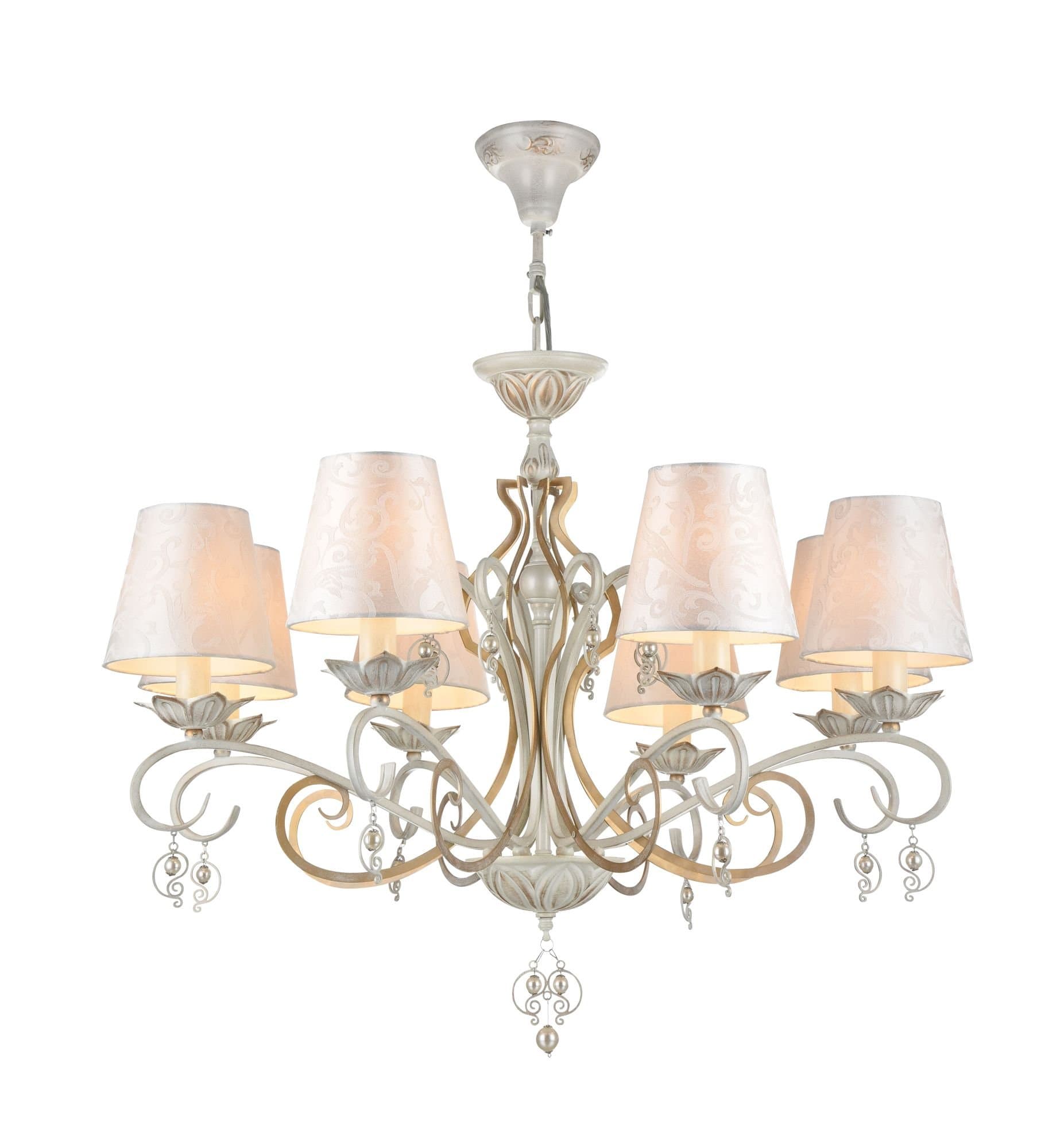 Maytoni Elegant Monile Белый с Золотом Люстра 6xE14 40W ARM004-06-W — миниатюра 8
