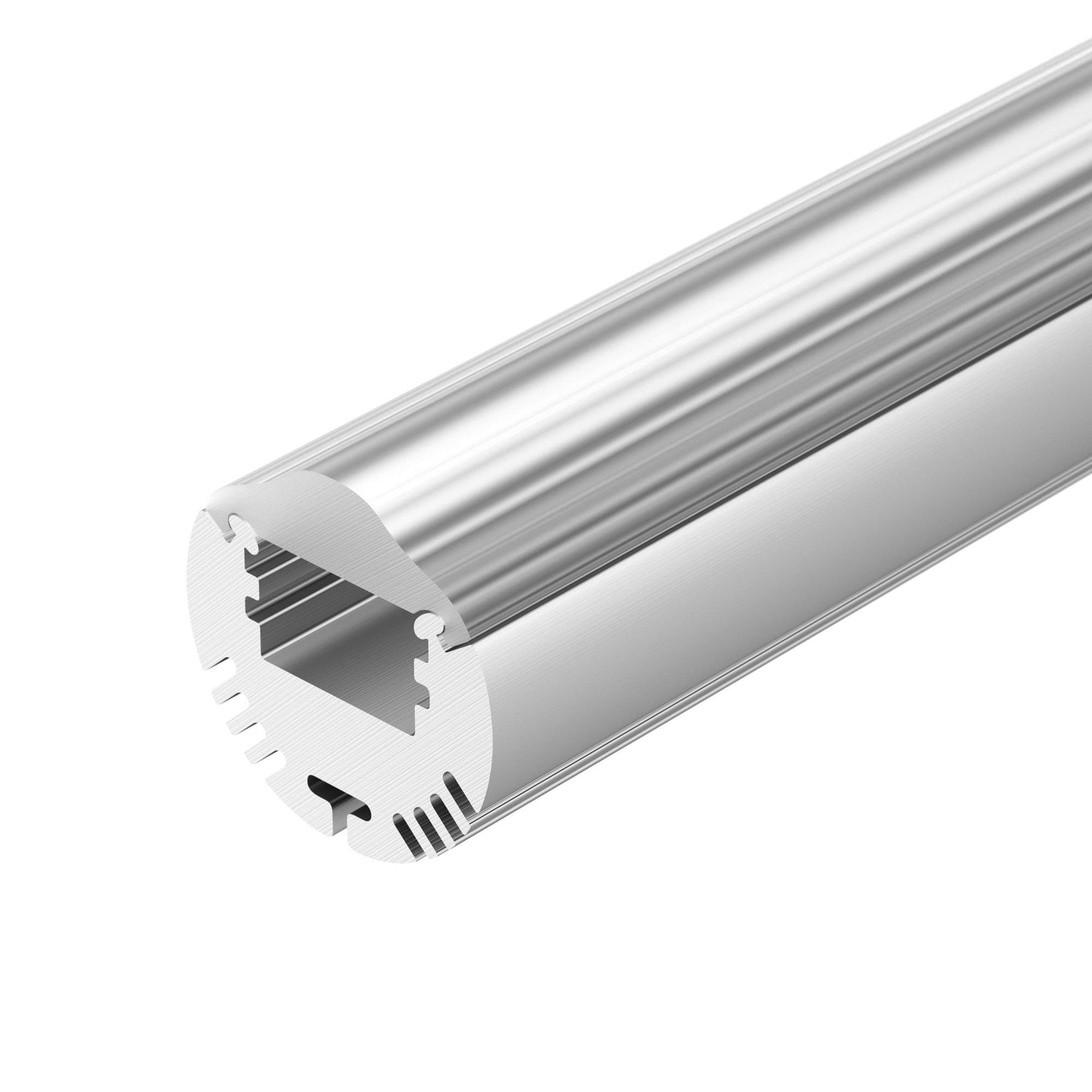 Arlight Профиль с экраном ALU-ROUND-2000 ANOD+LEN30 (Алюминий) 015527 — миниатюра 1