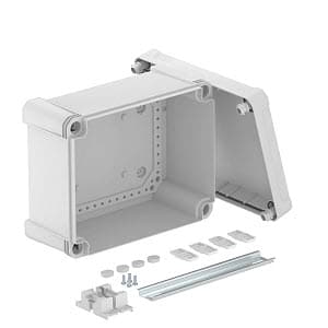 OBO Bettermann Распределительная коробка X16C, IP 67, 241x191x126 мм, сплошная стенка, DIN-рейка 2005498 — миниатюра 2