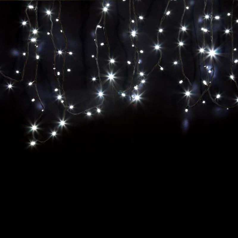 NEON-NIGHT Гирлянда модульная "Дюраплей LED" 12м 120 LED черный каучук Белая 315-135