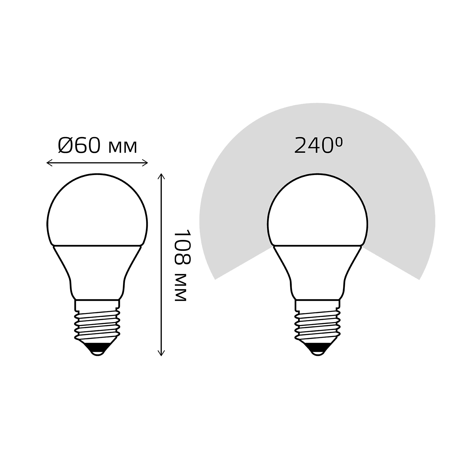 Gauss Лампа Elementary A60 11W 840lm 4100K E27 (2 лампы в упаковке) LED 23221P — миниатюра 3