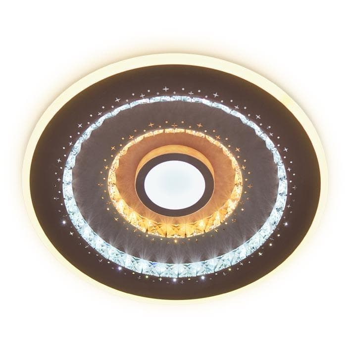 Ambrella Потолочный светодиодный светильник с пультом FA253 CF кофе 112W D490*60 (ПДУ РАДИО 2.4) — миниатюра 3