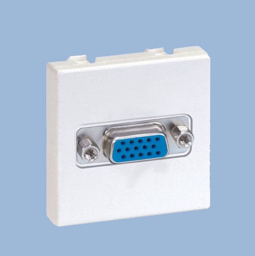 Simon Connect Графит Плата с разъёмом VGA мама (15 конт.), винты, 45х45мм K100B-14