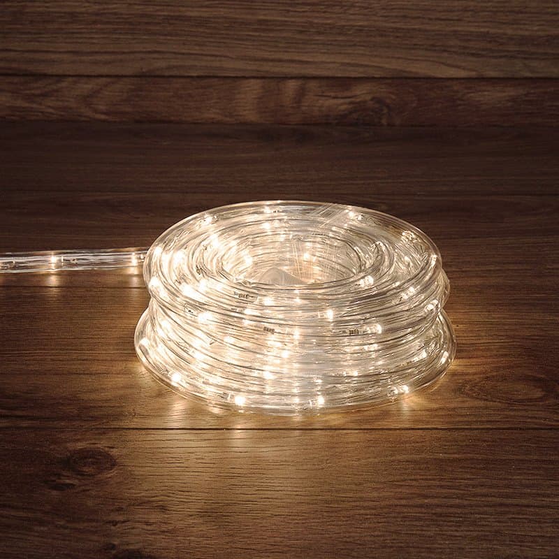 NEON-NIGHT Дюралайт LED, фиксинг (2W), 24 LED/м, теплый белый, 25 м 121-327-14