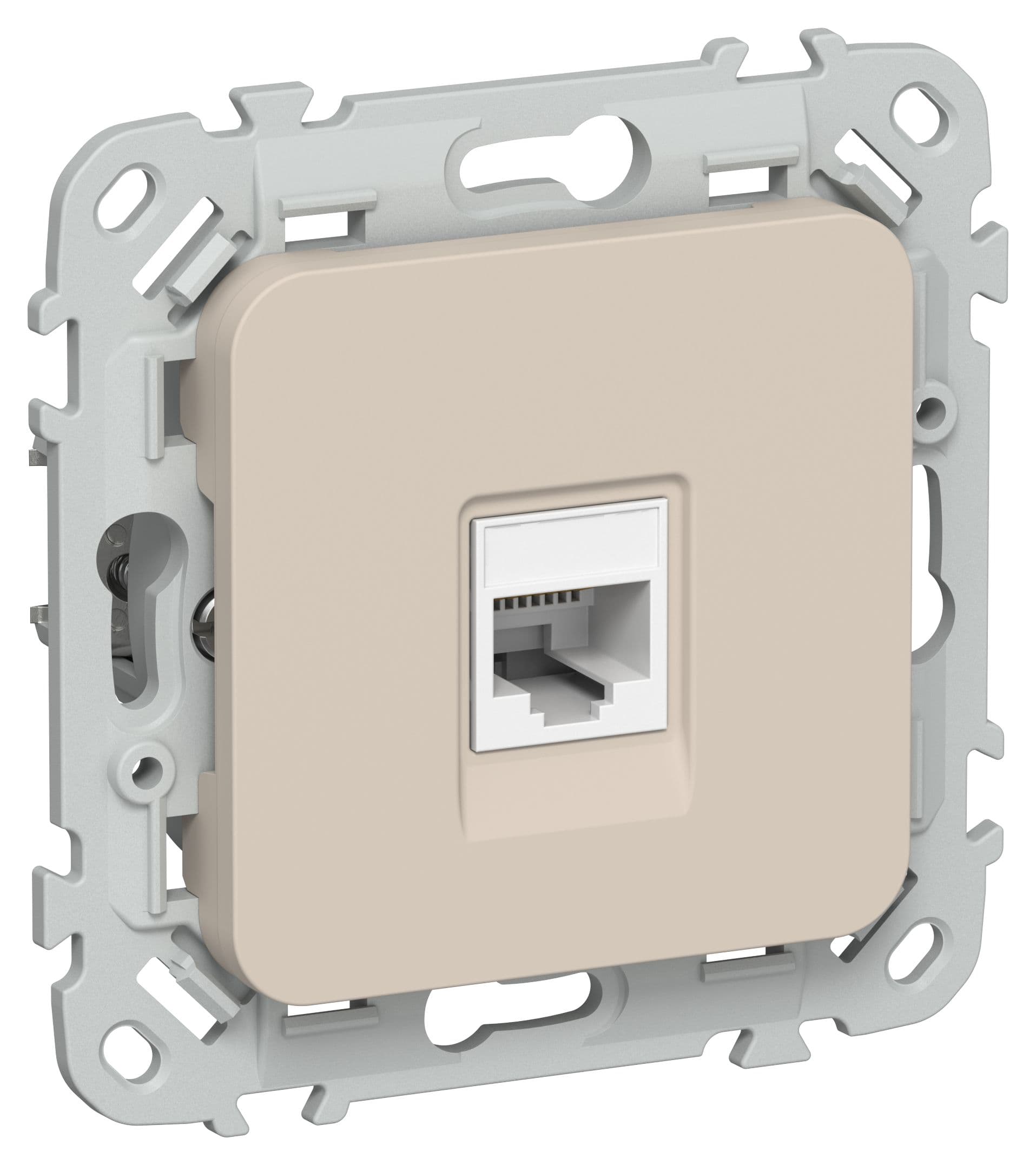 IEK FLITE Льняной Розетка компьютерная RJ45 категория 5Е UTP