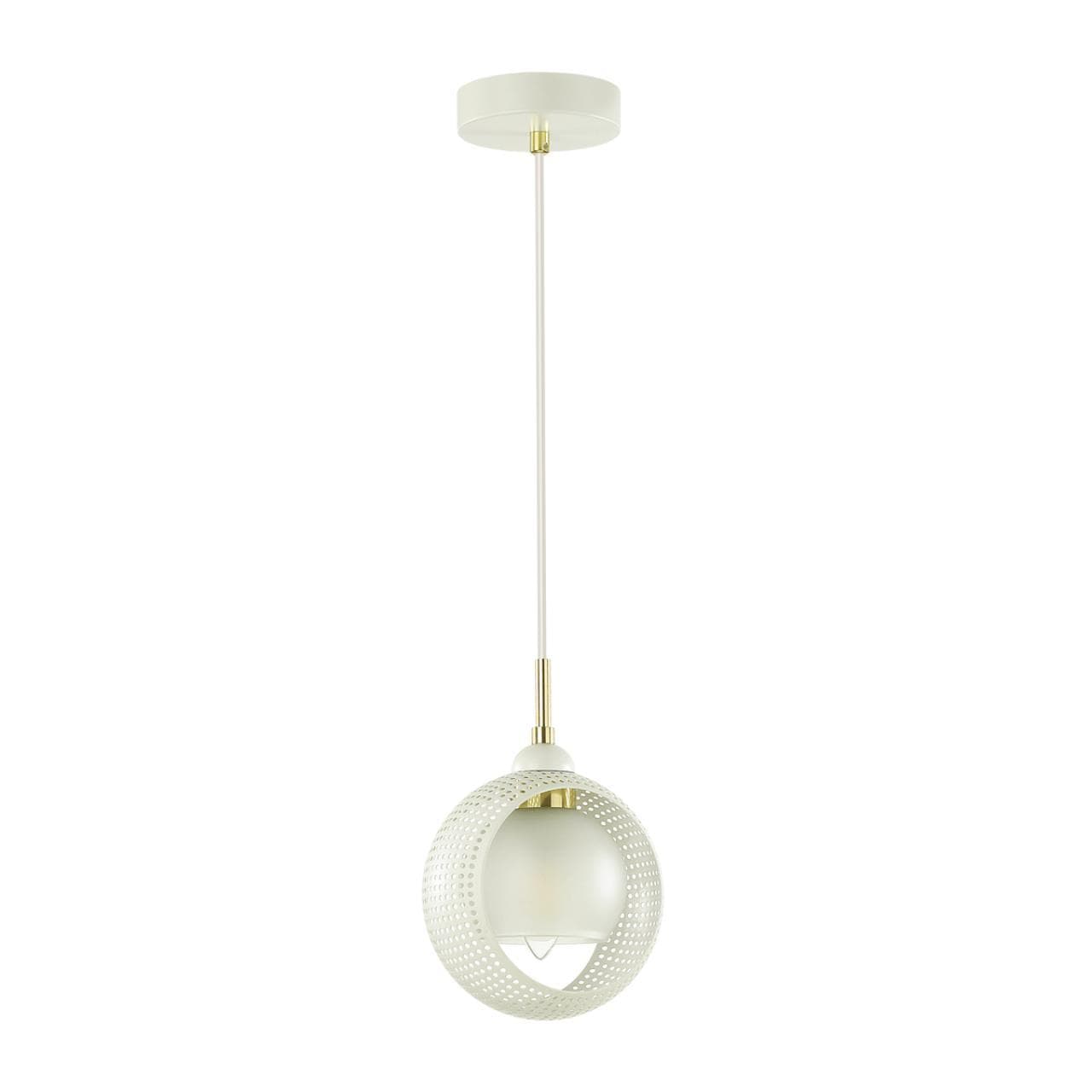 Lumion 4531/1 MODERNI LN21 141 белый, матовое золото Подвес E14 40W 220V NOELLE — миниатюра 2