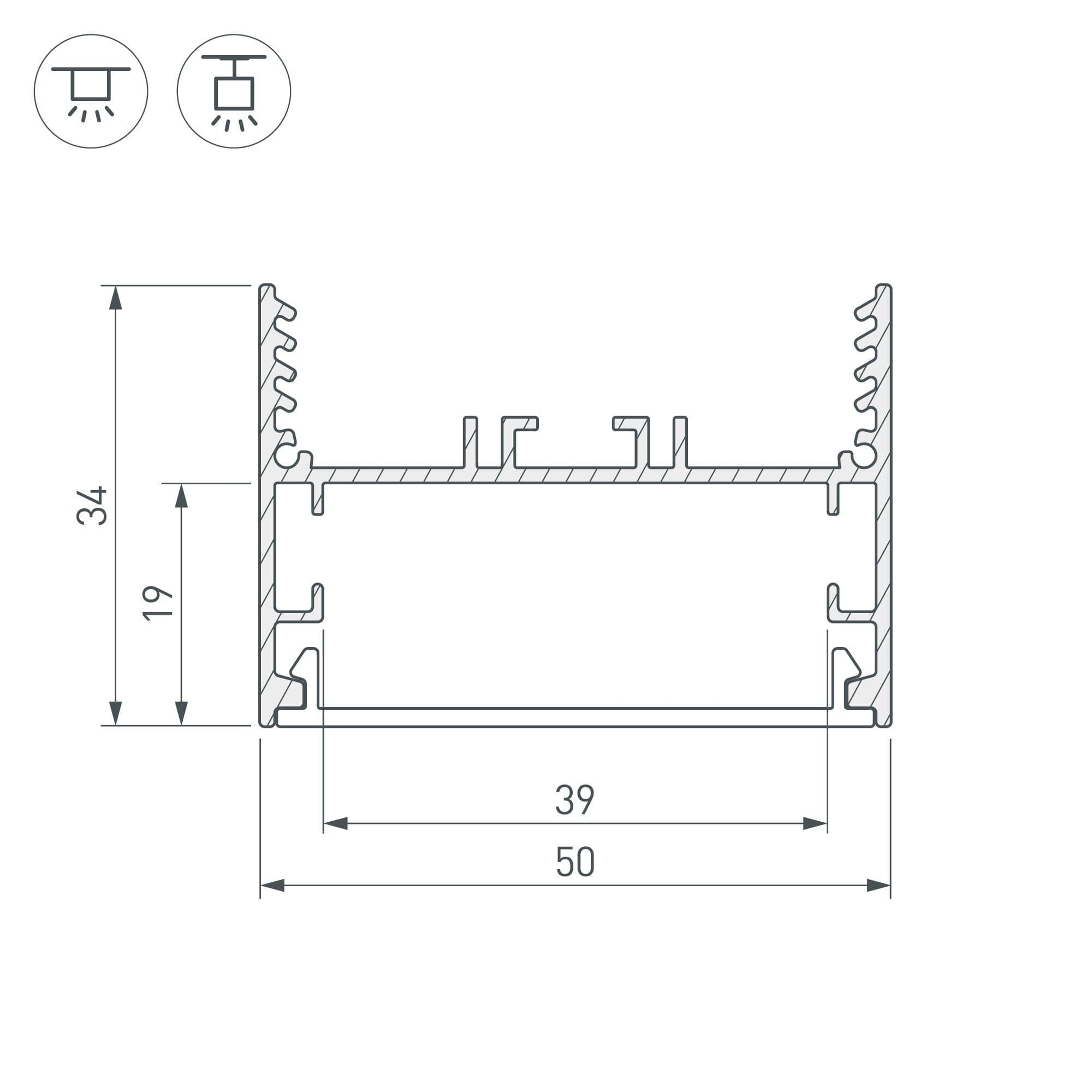 Arlight Угол SL-LINE-5035 внутренний (Металл) 030114 — миниатюра 2