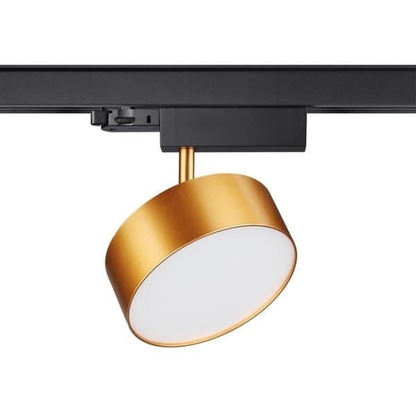 Novotech 358760 PORT NT21 100 матовое золото Трехфазный трековый светодиодный светильник IP20 LED 24W 4000K 2100Лм 100-265V PROMETA