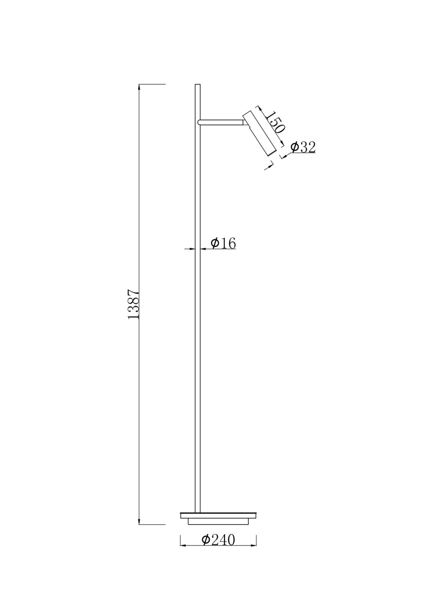 Maytoni Table & Floor Estudo Торшер Белый Z010FL-L8W3K — миниатюра 3
