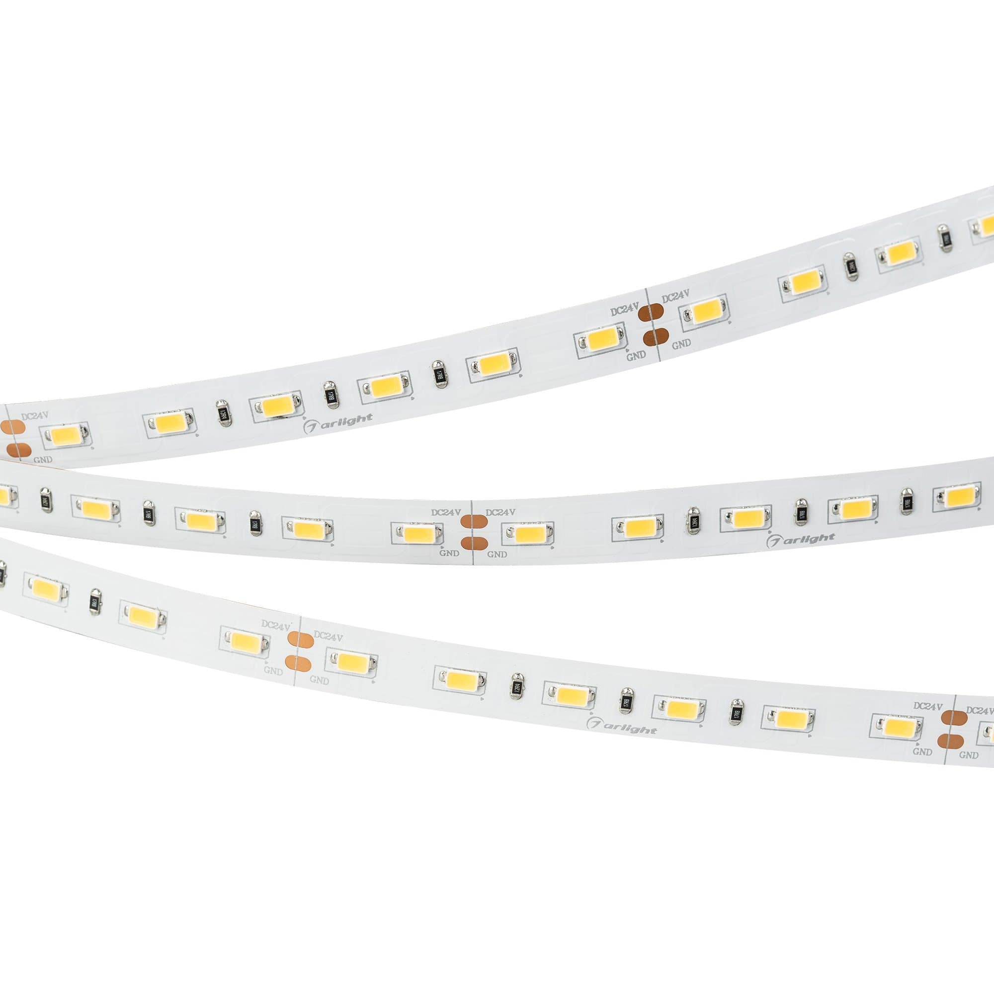 Arlight Светодиодная лента ULTRA-5000 24V Warm2400 2xH (5630, 300 LED, LUX) (27 Вт/м, IP20) 018098 — миниатюра 1