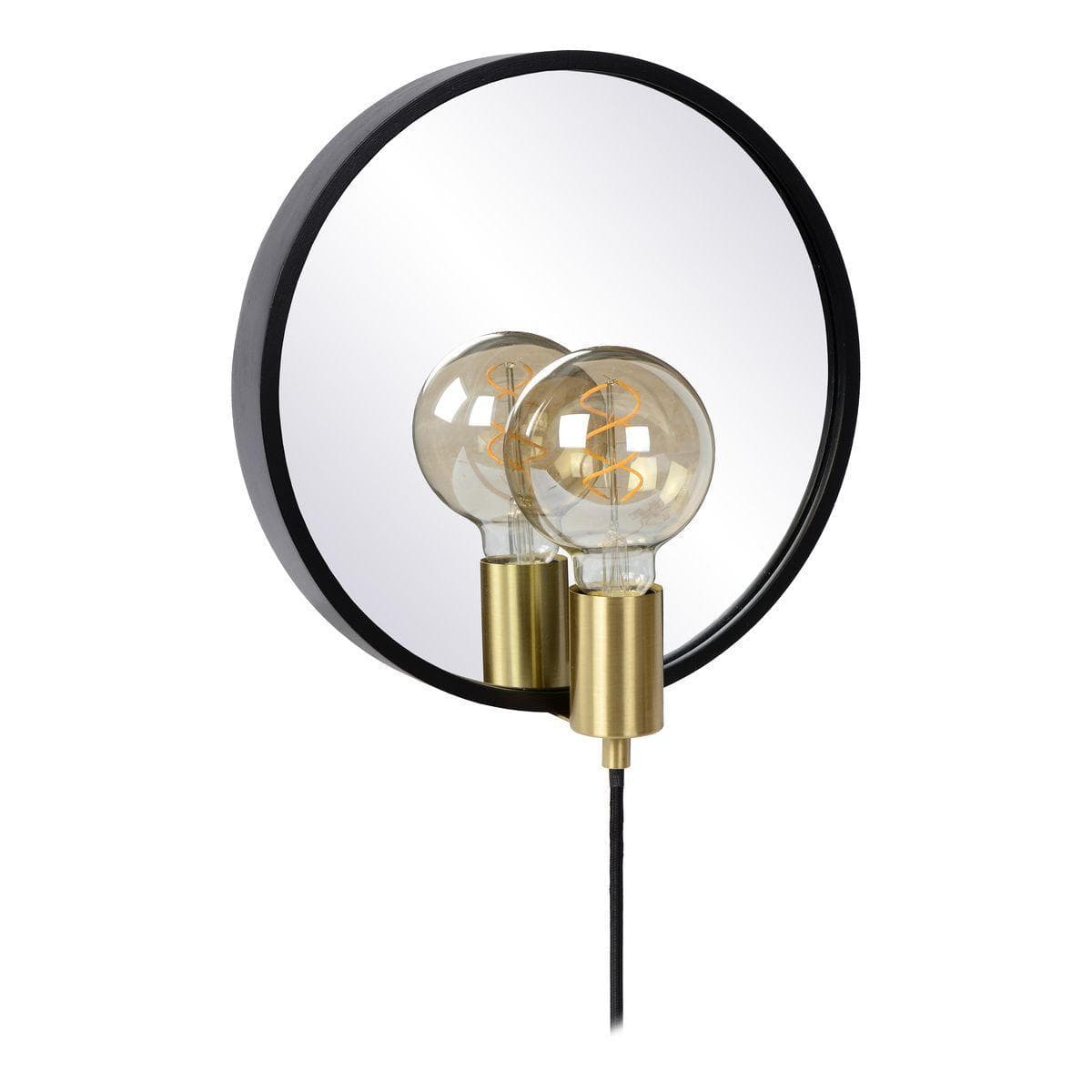 Lucide REFLEX Mirror light 1xE27 Black 36213/31/30