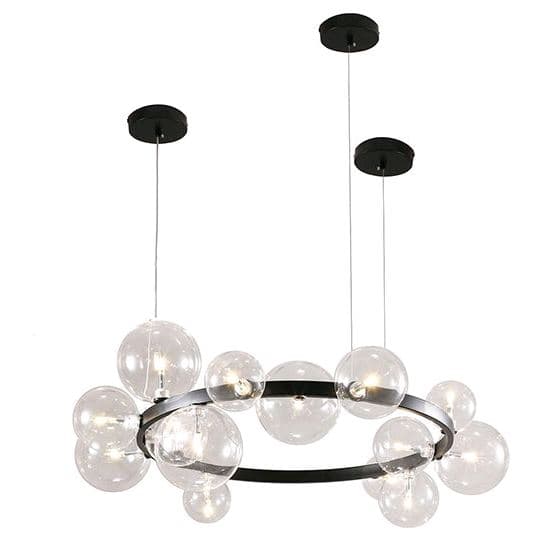 Kink Light 07608-15,19 Подвес Иона черный d85 h200 G4 15*5W (Led лампы в комплекте 4000К)