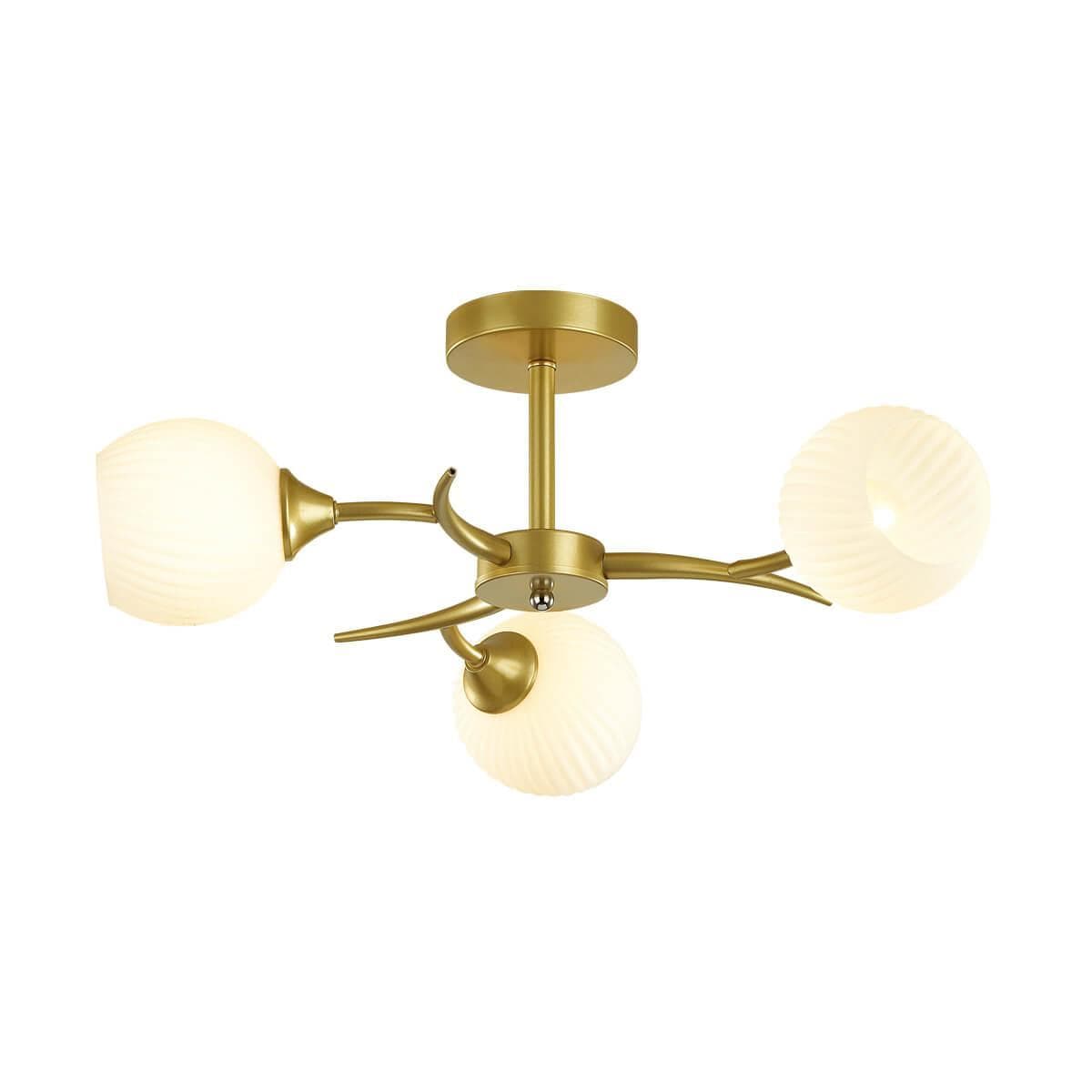 Lumion 4545/3C COMFI LN21 051 матовое золото, белый Люстра потолочная E27 3*60W 220V GISELLE