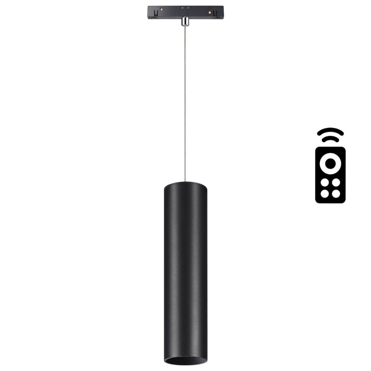 Novotech 358636 SHINO NT21 000 черный Трековый низковольтный св-к диммируемый с ДУ, со сменой цв.температуры IP20 LED 3000~6500К 20W 48V FLUM