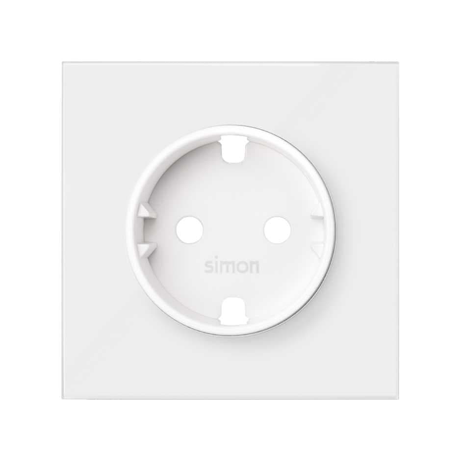 Simon 100 Белый матовый Накладка розетки Schuko 10000041-230
