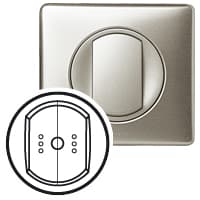 Legrand Celiane Титан Накладка выключателя 2-кл с ДУ с индикатором 068374 — миниатюра 2
