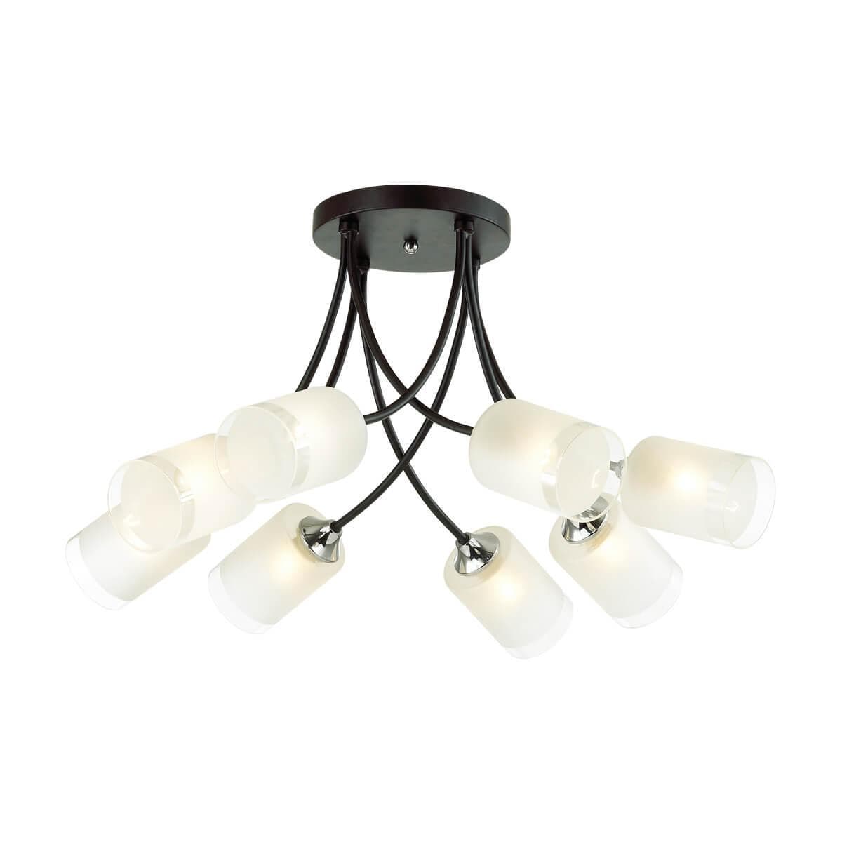 Lumion 4533/8C COMFI LN21 058 черный, хром Люстра потолочная E27 8*60W 220V PAULA — миниатюра 1
