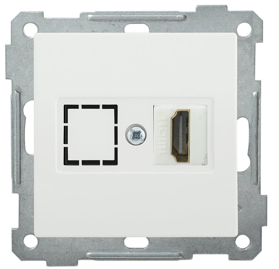 IEK РHDMI-0-Б Розетка HDMI BOLERO белый EHB10-K01