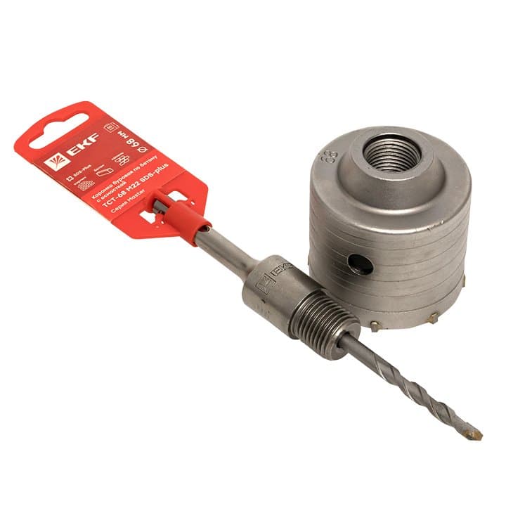 EKF Basic Коронка буровая по бетону с оснасткой TCT-68 М22 SDS-plus Master — миниатюра 5