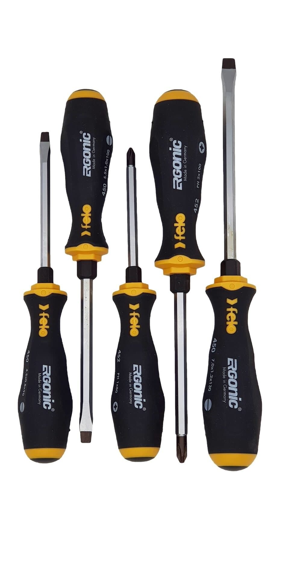 Felo Набор отверток Ergonic ударных SL/PH, 5 шт 45095248 — миниатюра 3