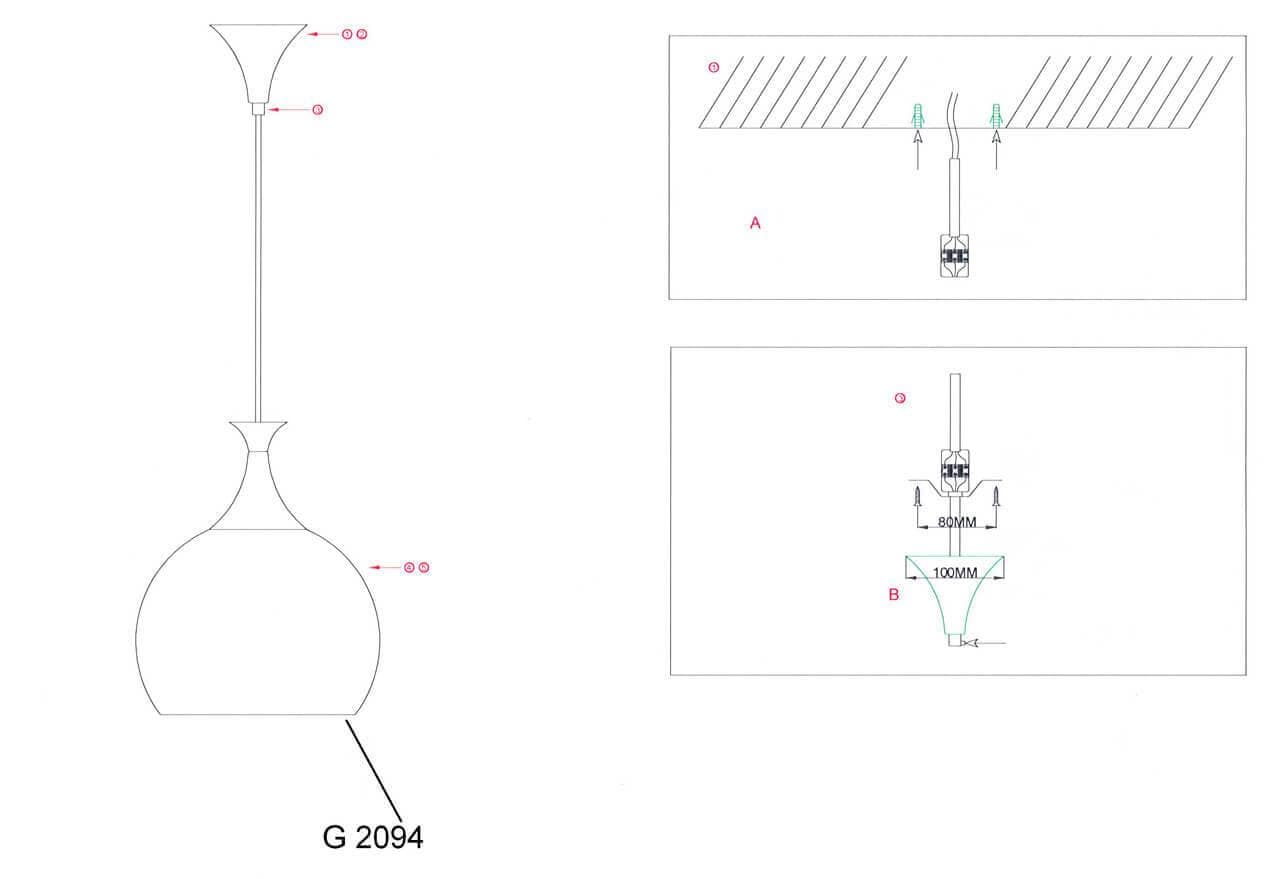 Odeon Light 2094/1 ODL11 657 коричневый/мозаика Подвес  E27 60W 220V VELUTE — миниатюра 4