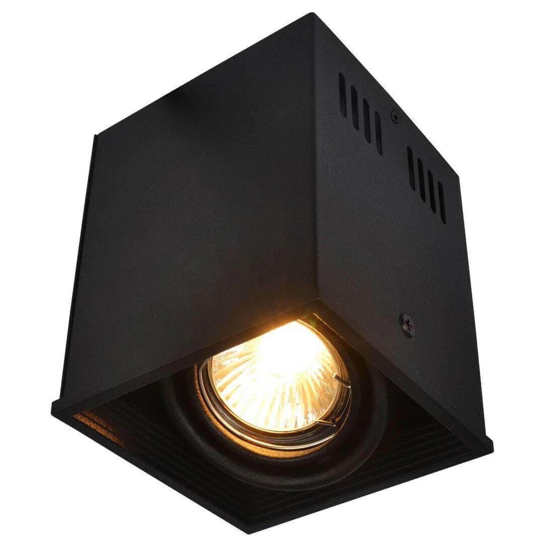 Arte Lamp Cardani Черный Светильник потолочный 1x50W 1xGU10 A5942PL-1BK — миниатюра 1