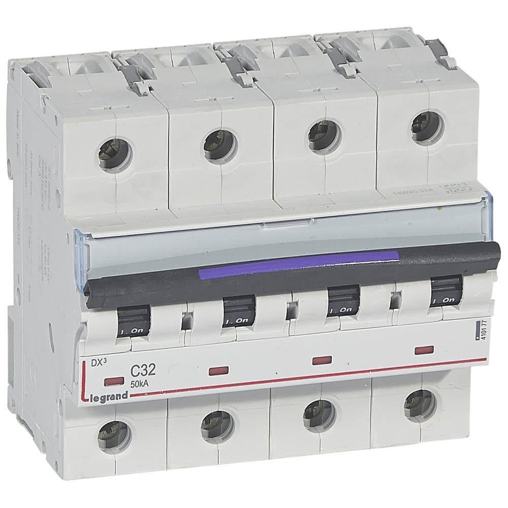 Legrand DX3 Автоматический выключатель 50кА 32А 4P C 410177 — миниатюра 1