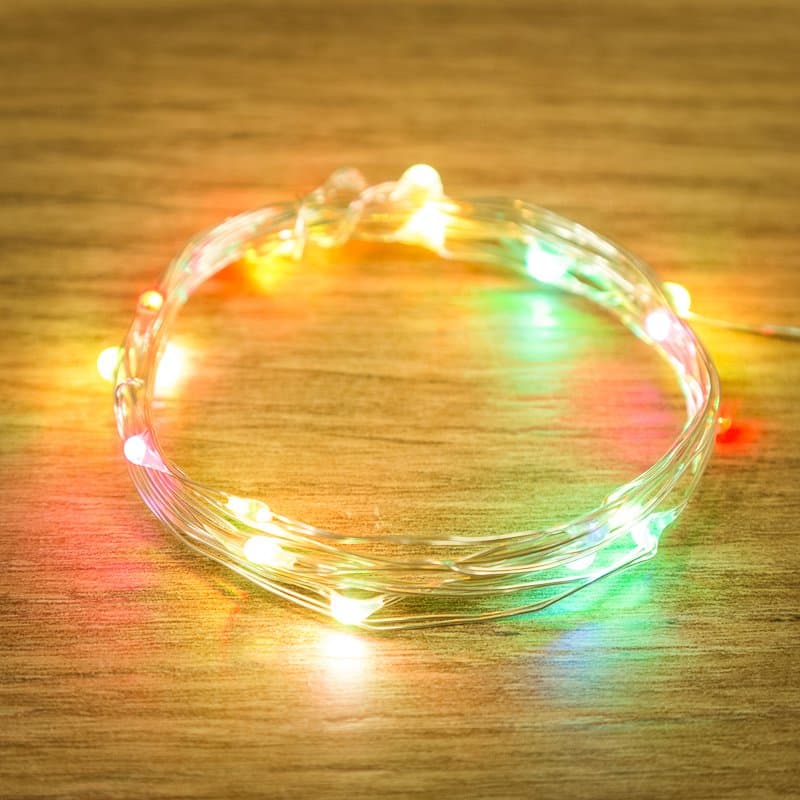 NEON-NIGHT Гирлянда «Роса» 2 м, 20 диодов, USB, цвет RGB 315-959