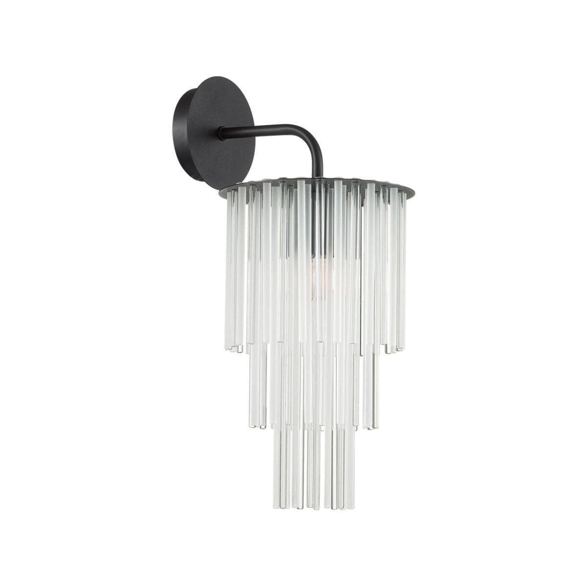 Odeon Light 4921/1W MODERN ODL22 329 черный/прозрач./матов./стекло Бра E27 1*60W PAPITA — миниатюра 1