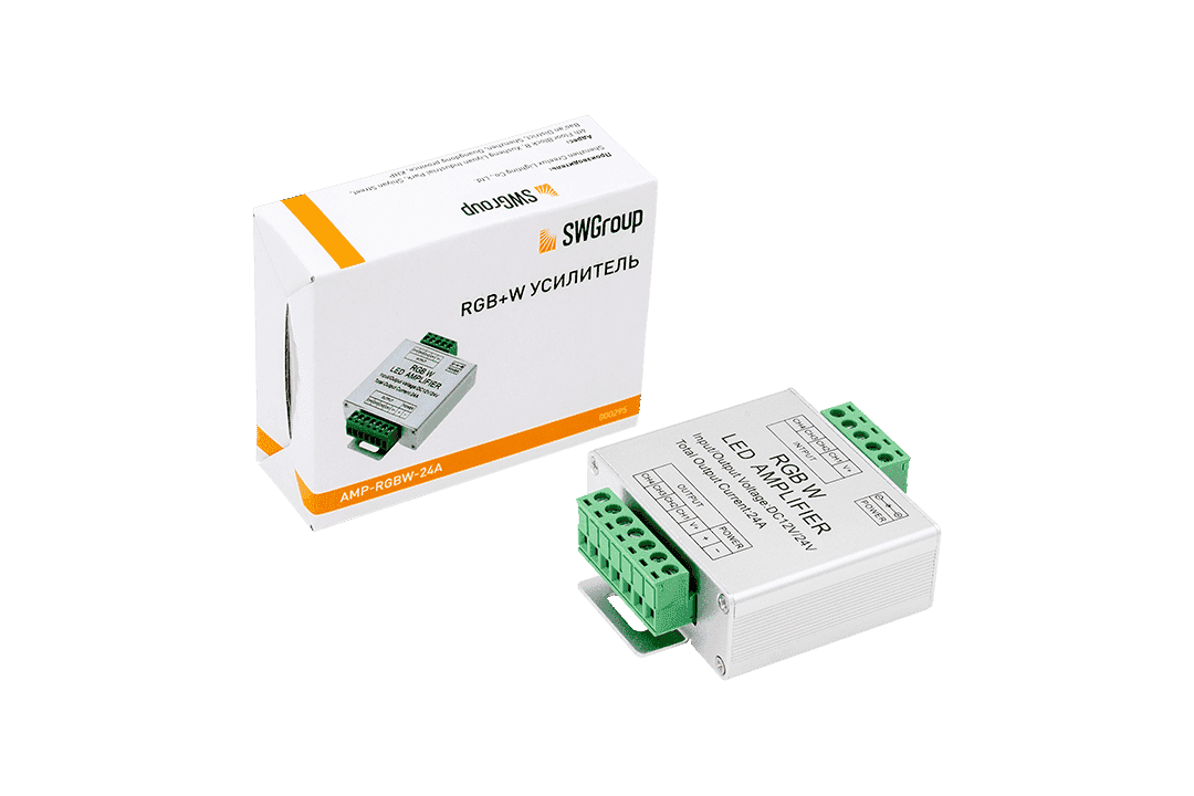 SWG Усилитель RGB+W,24А, AMP-RGBW-24A