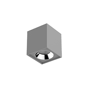 Varton Светодиодный светильник DL-02 Cube накладной 100х110 мм 12 Вт 4000 K 35° RAL7045 серый муар V1-R0-H0360-20000-2001240